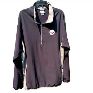Steelers NFL Lightweight Quarter Zip Pullover Performance Jacket